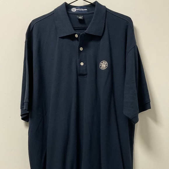 Smith & Wesson Classic Since 1852 Blue Short Sleeve Polo Shirt! - Picture 4 of 6